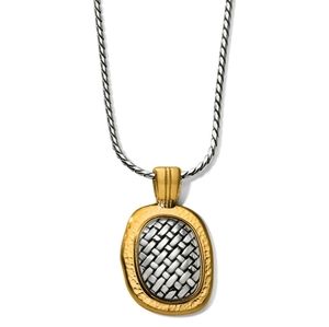 Ferrara Artisan Two Tone Pendant Necklace